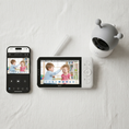 Last inn bildet i Gallery Viewer, Bamy Baby Monitor sett ovenfra: mobil med app, 5-tommers monitor og kamera

