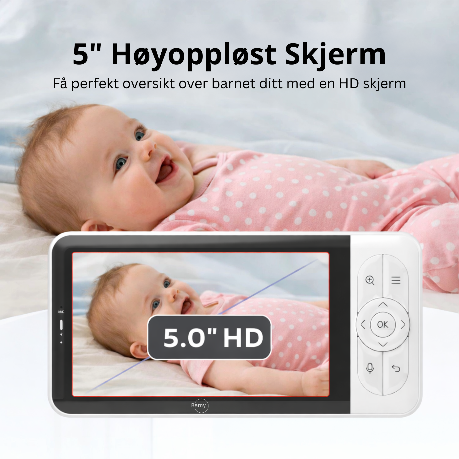 Bamy Baby Monitor med kamera